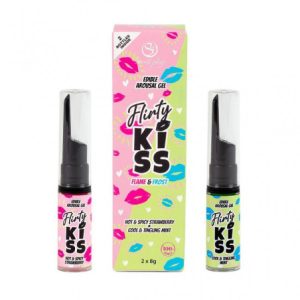 Kiss Geles para Sexo Oral Fresa y Menta (2x8 g)